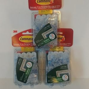Command light clips outdoor clear color